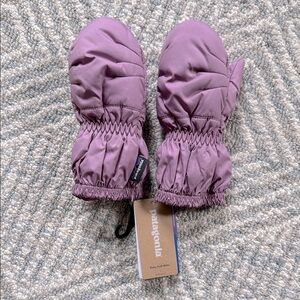 NWT Patagonia Baby Puff Mitts Verbena Purple Size 3-6M